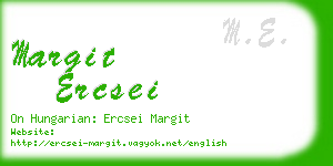 margit ercsei business card